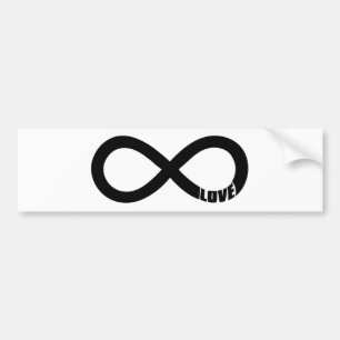 Infinite love bumper sticker