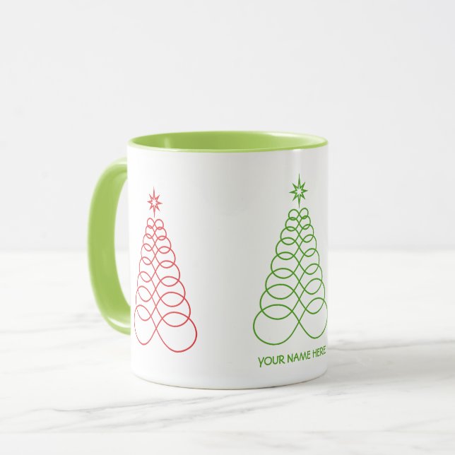 Infinite Love Christmas Tree - Custom Mug (Front Left)