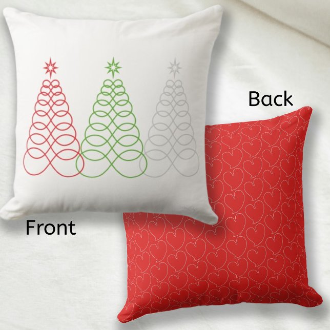 Infinite Love Christmas Tree - MultiColor - RedB Cushion (Enjoy with this Christmas touch!)