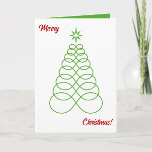 Infinite Love Christmas Tree - Photo Inside  Holiday Card