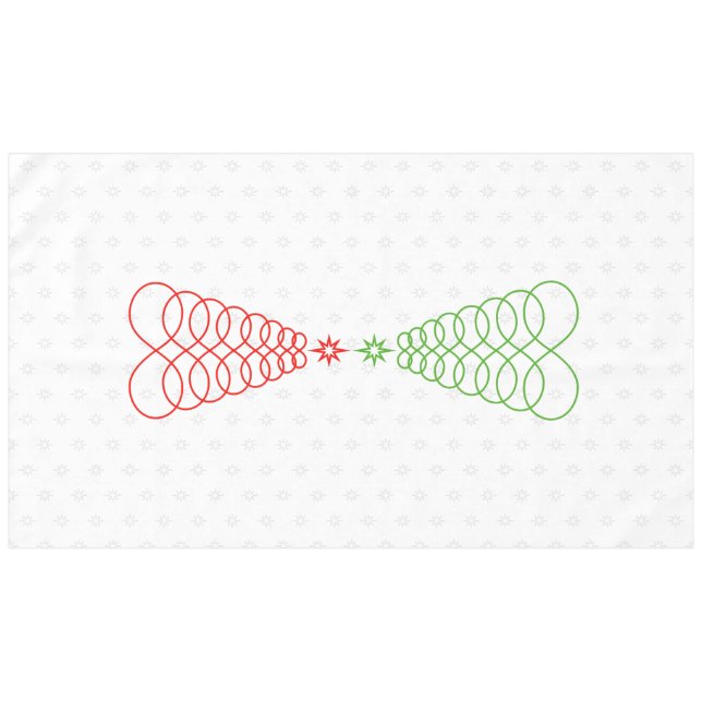Infinite Love Christmas Tree Tablecloth (Front (Horizontal))