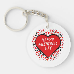 Infinite Love on Valentine's Day Key Ring