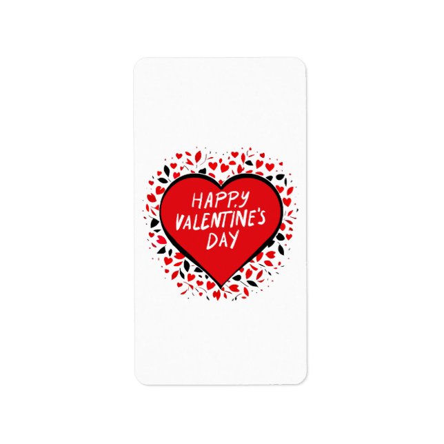 Infinite Love on Valentine's Day Label (Front)