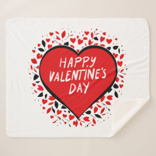 Infinite Love on Valentine's Day Sherpa Blanket