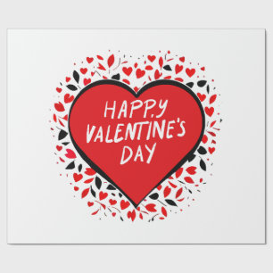 Infinite Love on Valentine's Day Wrapping Paper