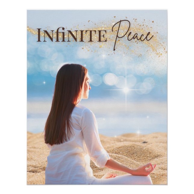 Infinite Peace Meditation Poster (Front)