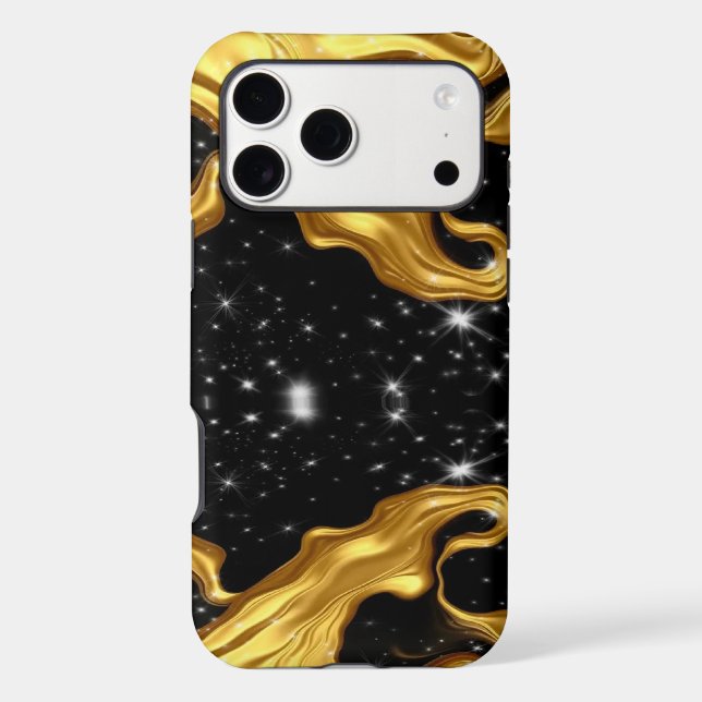 Infinite Potential: Liquid Gold Abstract by Achemp (Back)