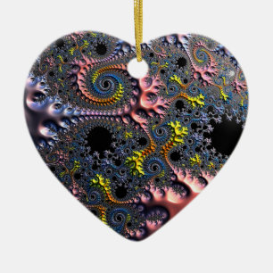 Infinite Spiral Realms Ceramic Ornament