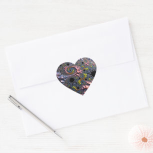 Infinite Spiral Realms Heart Sticker