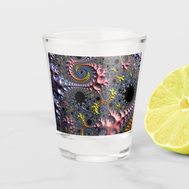 Infinite Spiral Realms Shot Glass (Front)