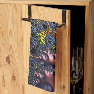 Infinite Spiral Realms Tea Towel