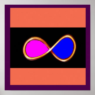 INFINITE  TRUE LOVE cosmos math science nature fun Poster