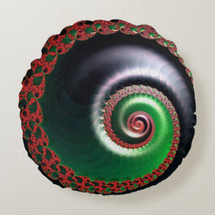 Infinite Whirl Round Cushion