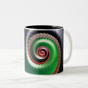 Infinite Whirl Two-Tone Coffee Mug