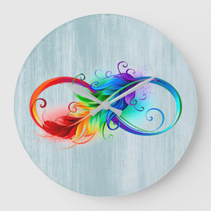 Infiniti Feather Large Clock