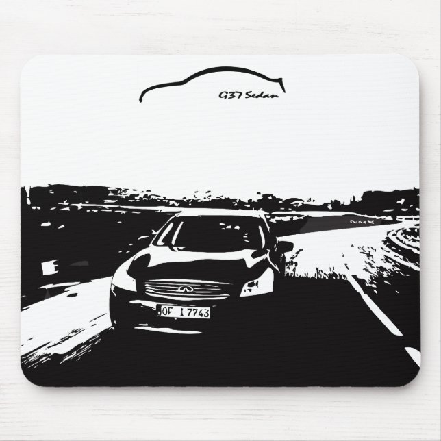 Infiniti G37 Sedan Mouse Pad (Front)