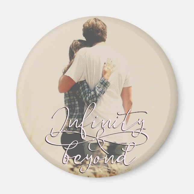 Infinity and Beyond Love Couples Valentine's Day Magnet (Front)