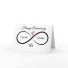 Infinity Anniversary Card | Name & Year