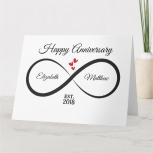 Infinity Anniversary Card Name & Year