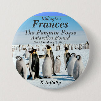 Infinity Antarctica feb 2013 Penguin Posse 7.5 Cm Round Badge