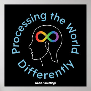 Infinity Art Processing the World Differently Poster