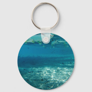 Infinity Blue Key Ring
