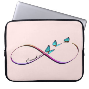 infinity butterflies laptop sleeve