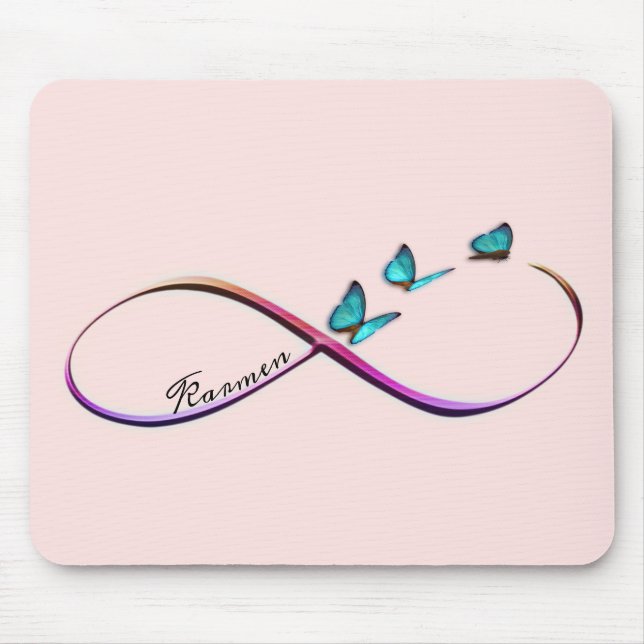 infinity butterflies mouse pad (Front)