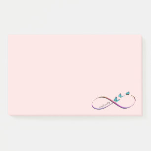 infinity butterflies post-it notes