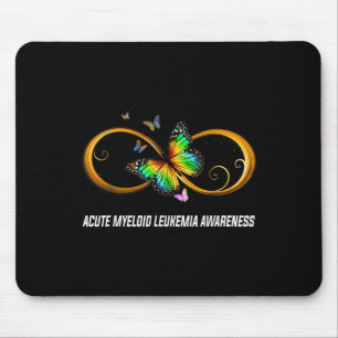 Infinity Butterfly Acute Myeloid Leukaemia Awarene Mouse Pad