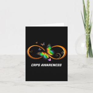 Infinity Butterfly Crps Awareness Card