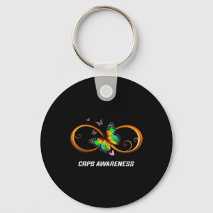 Infinity Butterfly CRPS Awareness  Key Ring