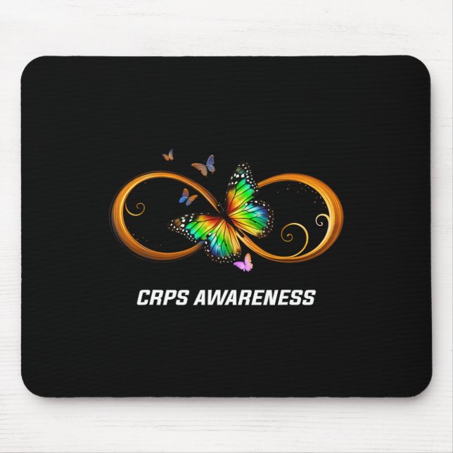 Infinity Butterfly Crps Awareness  Mouse Pad (Front)
