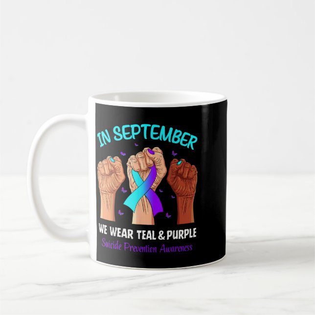 Infinity Butterfly Prevention Awareness Coffee Mug (Left)