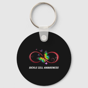 Infinity Butterfly Sickle Cell Awareness  Key Ring