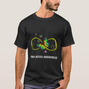 Infinity Butterfly Spina Bifida Awareness T-Shirt