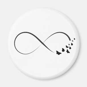 Infinity  butterfly symbol magnet