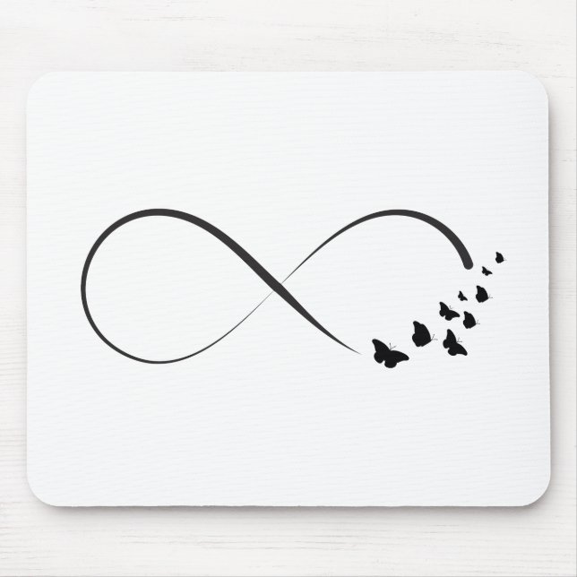 Infinity  butterfly symbol mouse pad (Front)