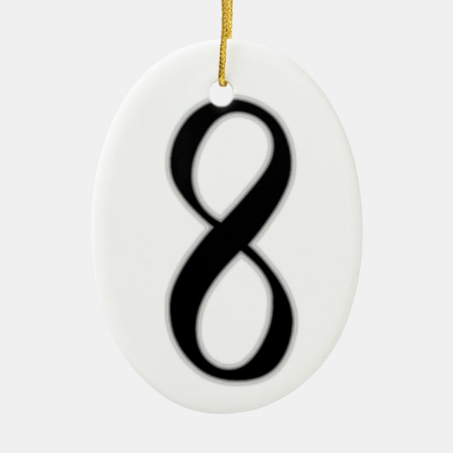 Infinity Ceramic Tree Decoration (Front)