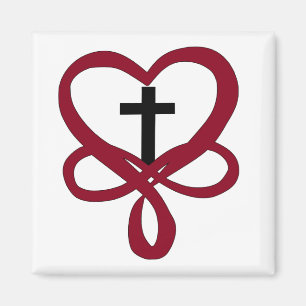 Infinity Christian Cross Magnet