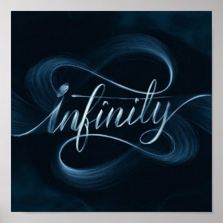 Infinity - English Calligraphy Poster