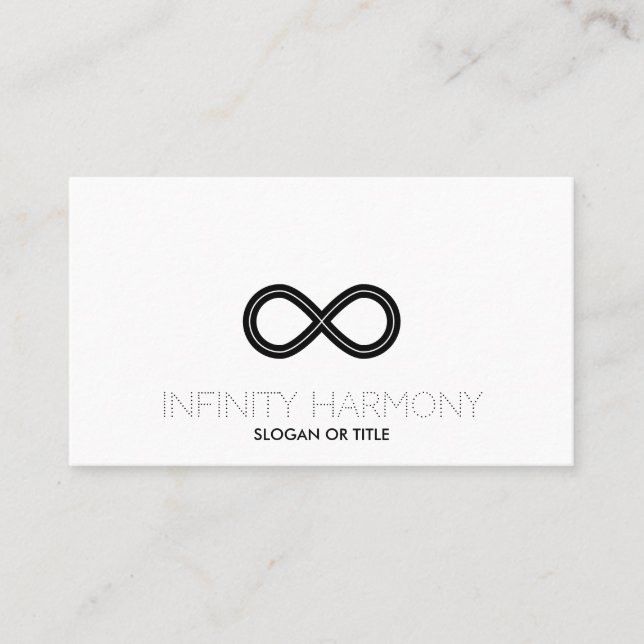 Infinity Harmony Symbol Business Card (Front)