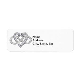 Infinity Heart Address Labels