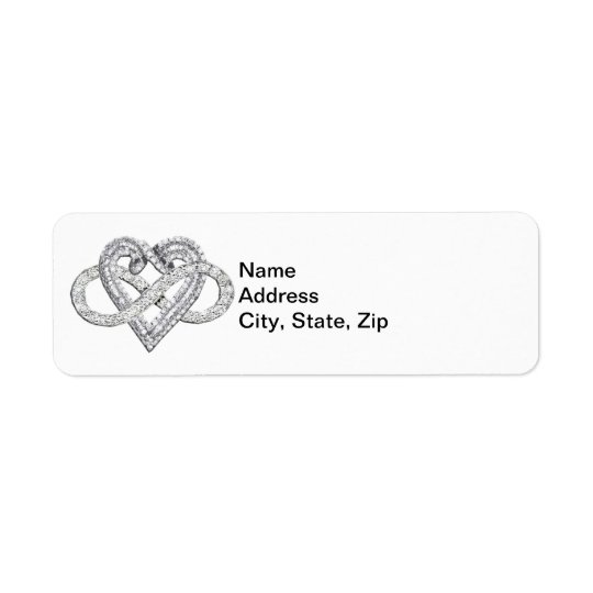 Infinity Heart Address Labels