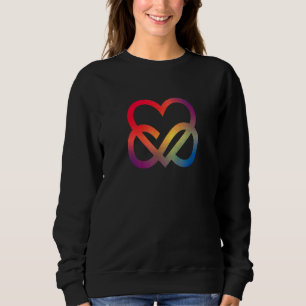 Infinity Heart - Colourful Heart Symbol Love Infin Sweatshirt
