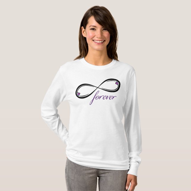 Infinity Heart Forever  T-Shirt (Front Full)