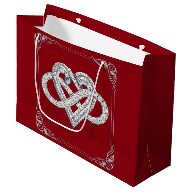 Infinity Heart Gift Bag (Front Angled)