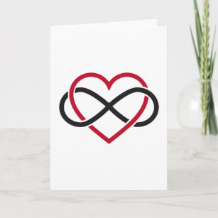 Infinity heart, never ending love card
