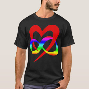 Infinity Heart Polyamory Symbol Gift LGBT CSD Ou T-Shirt