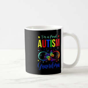 Infinity Im A Proud Grandma Autism Awareness Butte Coffee Mug